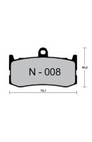 PASTILLAS DE FRENO ZCOO N008