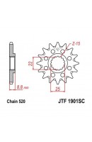 PIÑON JT SPROCKETS ACERO...