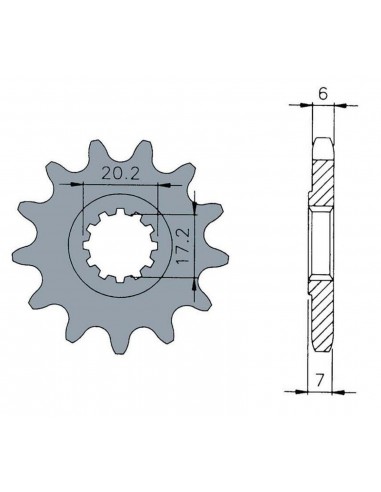 PIÑON TECNIUM ACERO ESTANDAR 1120 -...