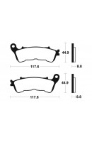PASTILLAS DE FRENO TECNIUM...