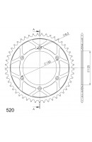 CORONA SUPERSPROX ACERO KTM...