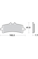 PASTILLAS DE FRENO SBS DEL.... 2