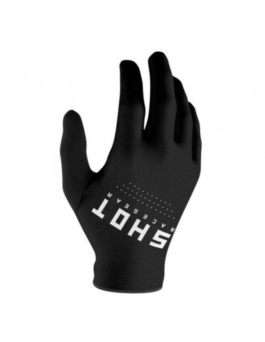 GUANTES SHOT RAW NEGRO