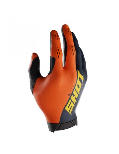 GUANTES SHOT LITE AZUL/NARANJA