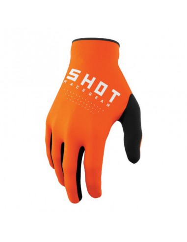 GUANTES SHOT JUNIOR RAW NARANJA