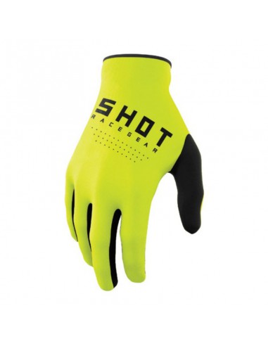 GUANTES SHOT JUNIOR RAW AMARILLO NEON