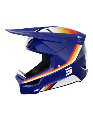 CASCO SHOT FURIOUS AIM AZUL BRILLANTE