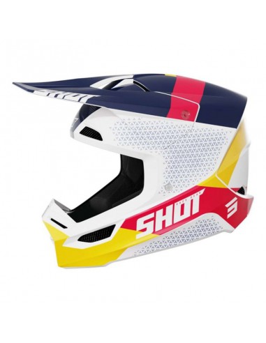 CASCO SHOT RACE RIDGE ROJO/AZUL...