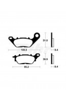 PASTILLAS DE FRENO TECNIUM...