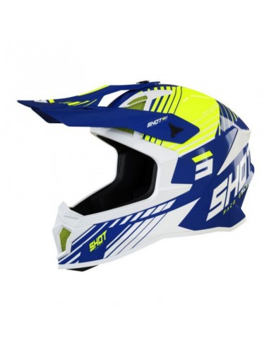 CASCO SHOT FURY NAVY AMARILLO NEON