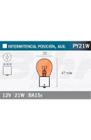 LAMPARA V PARTS 12V21W NARANJA