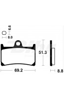 PASTILLAS DE FRENO TECNIUM...
