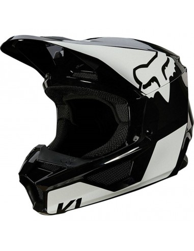 CASCO FOX V1 REVLON NEGRO/BLANCO